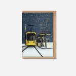Christmas Tram Greeting Card